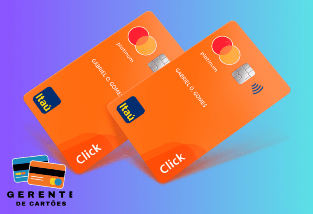 click itau 2 cartões