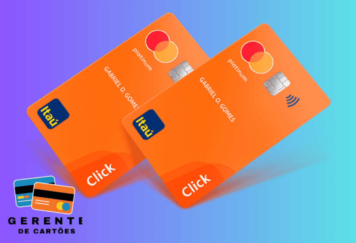 click itau 2 cartões